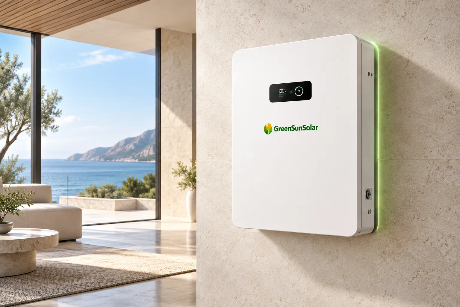 АКБ GreenSunSolar 5 кВт·ч LiFePO₄ — Компактная LiFePO4-батарея